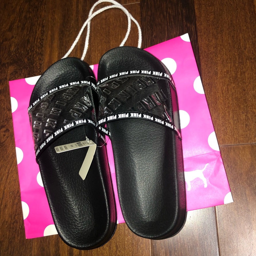 NWT Vs pink slides